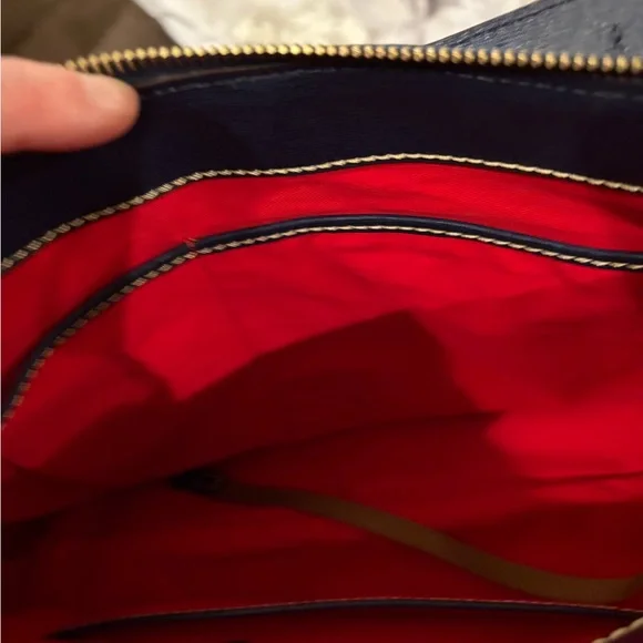 Dooney & Bourke Navy Blue Leather Shoulder Bag - Picture 9 of 11